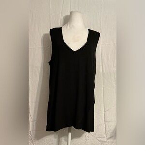 NIC+ZOE Black V-Neck Sleeveless Tunic